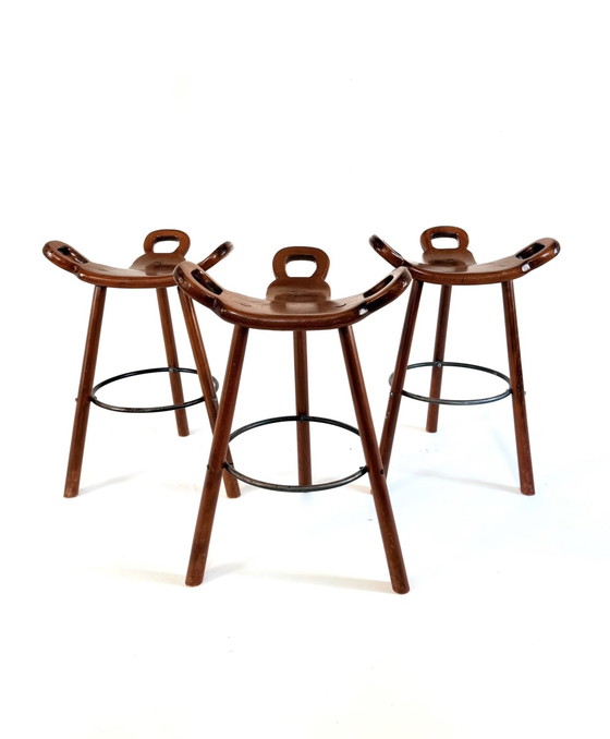 Image 1 of 3x sgabelli vintage Marbella, Conoform '60