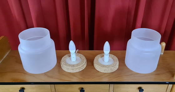 Image 1 of 2x IKEA Sinnerlig años 80
Lámpara de mesa de vidrio esmerilado