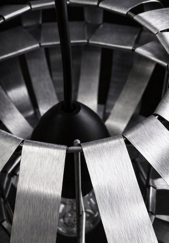 Max Sauze Hängelampe – Frankreich, ca. 1960 – Pendelleuchten, Aluminium (photo 7 of 12)