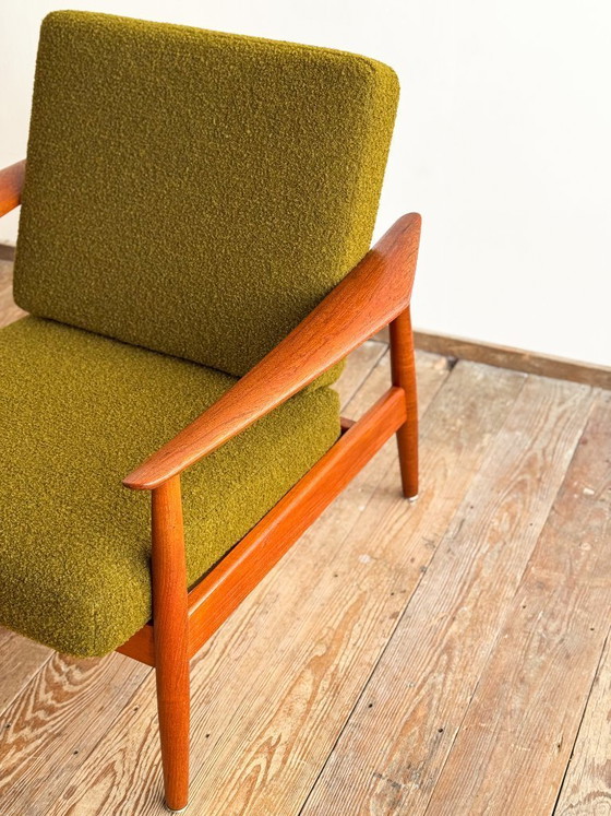 Image 1 of Teakhouten fauteuil FD 164 van Arne Vodder voor France and Son, Denemarken, jaren 60