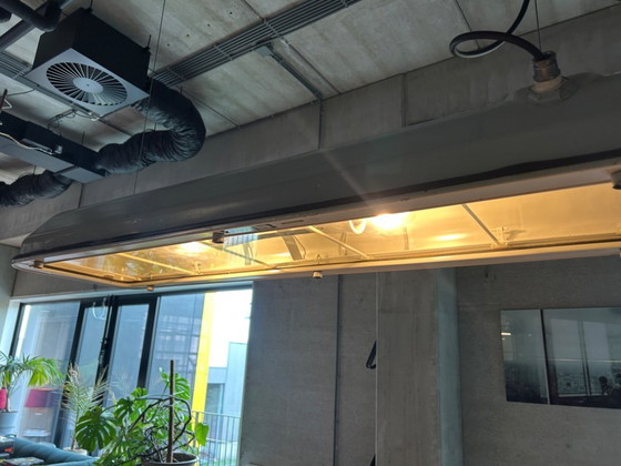 Image 1 of 2x grote industriele bak hanglamp