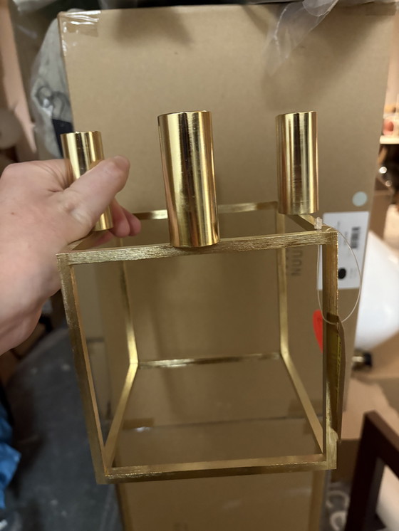 Image 1 of Audo copenhagen kubus 4  candle holder messing