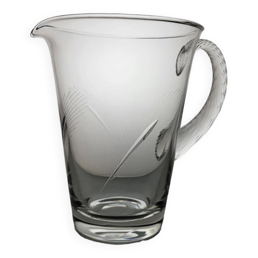 1960s crystal pitcher (wheat)
