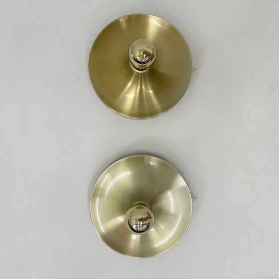 Image 1 of Lampada a disco honsel space age di design di metà secolo, anni '70, attribuita a Charlotte Perriand per les arcs