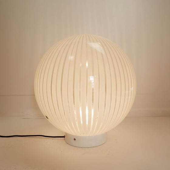 Image 1 of Tischleuchte der Serie Tessuti für Venini, Murano 1970er Jahre - Ø 40cm