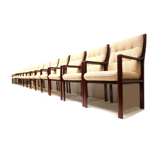 Unieke set van 15 vintage fauteuils van Lübke gemaakt in de jaren '70
