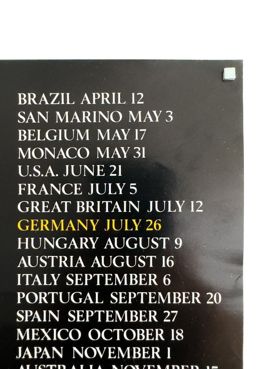 Image 1 of 🏁 Formel 1 – Großer Preis von Deutschland, Hockenheim 1987 – Original Poster/Plakat