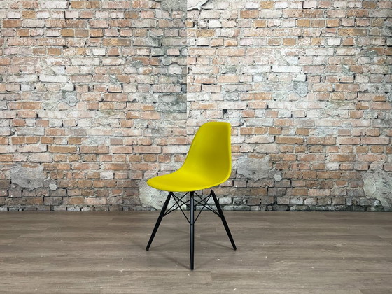 Vitra DSW moutarde/noir - PLUSIEURS EXEMPLAIRES EN STOCK – Chaises & fauteuils, Metal, Plastic (photo 3 of 16)