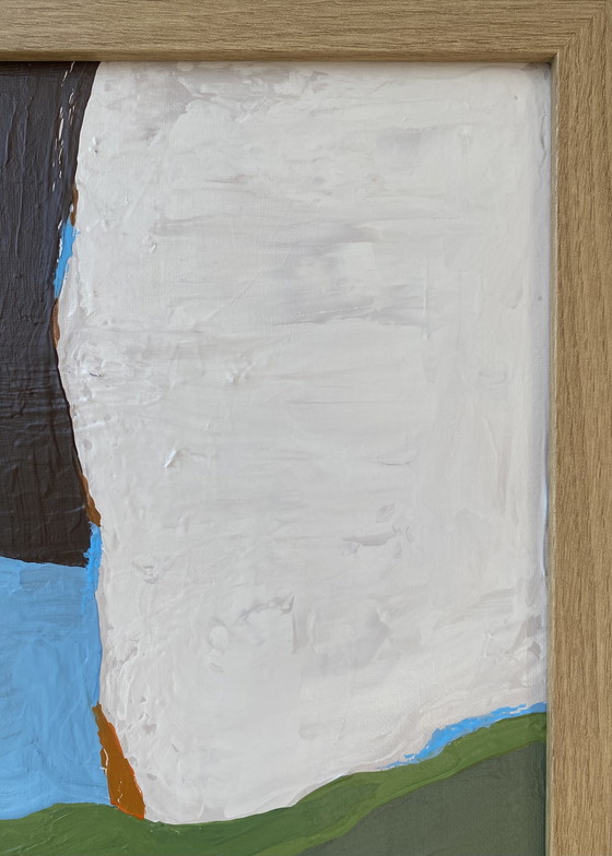 Image 1 of Peinture abstraite 30 x 40 cm avec cadre