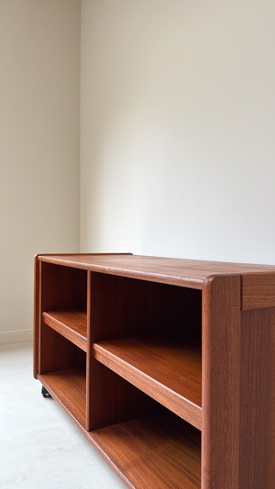 Vintage teak wooden cabinet / TV sideboard / audio furniture, Brown (photo 8 of 9)