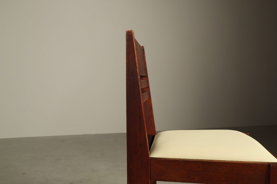 Image 1 of Satz von 4 Esszimmerstühlen aus Eiche der Haager Schule, ca. 1925–1935