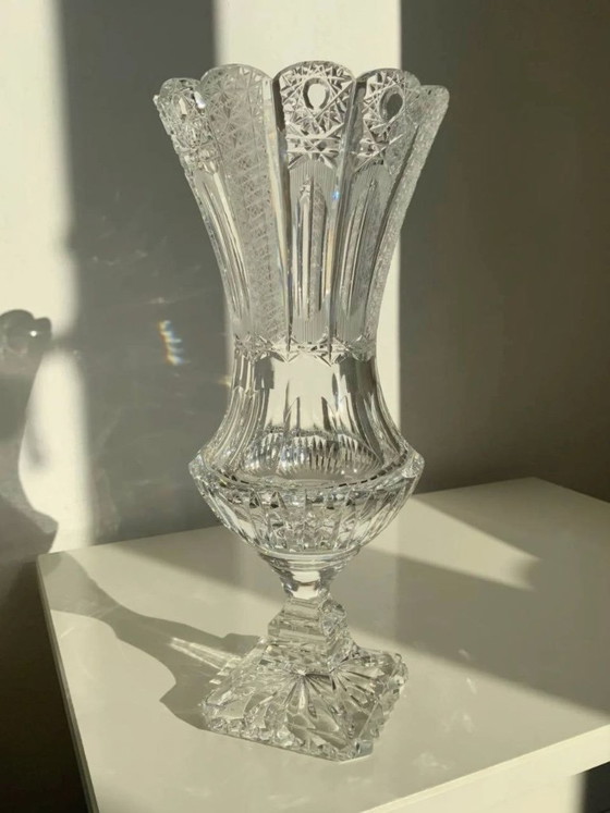 Image 1 of Rare Set of 3 Bohemian Crystal Objects – Historicism Period (ca. 1880-1890)