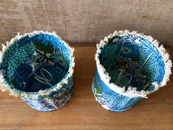 Set of 2 vintage Swedish Table lamps – IKEA, Glass, Textile (photo 12 of 13)