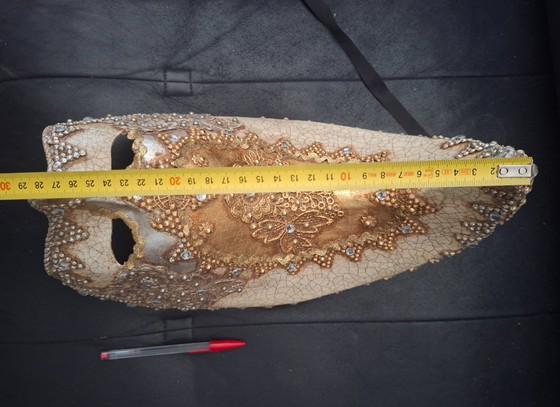 Image 1 of Maschere veneziane vintage fatte a mano – Cartapesta – Made in Venice