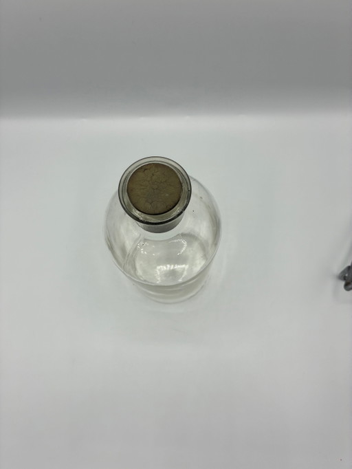 Antike Apothekerflasche aus Glas mit luftdichtem Verschluss – ca. – glazen karaffen, Vintage (photo 2 of 3)