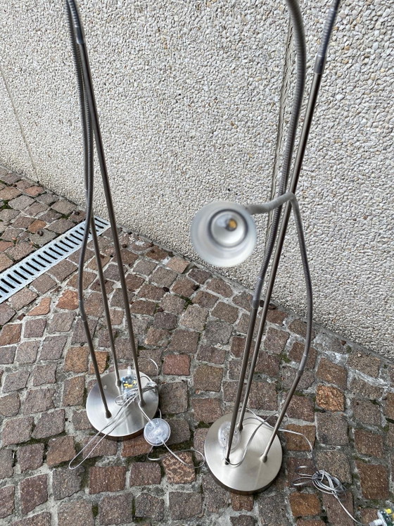Set de 2 Lampadaires IKEA TIVED (6 Points lumineux) – Flexible – rvs (photo 3 of 7)