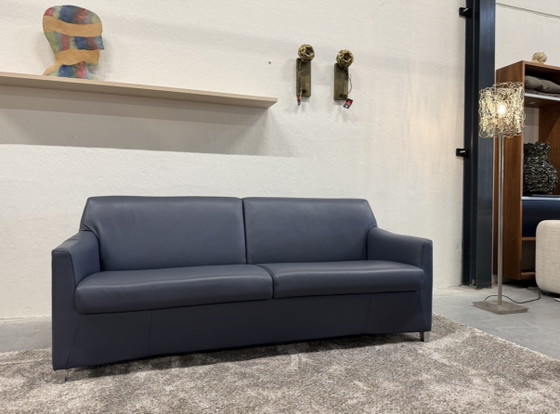 Image 1 of Leolux Calynn 3-Sitzer-Sofa, Senso Tempest blaues Leder