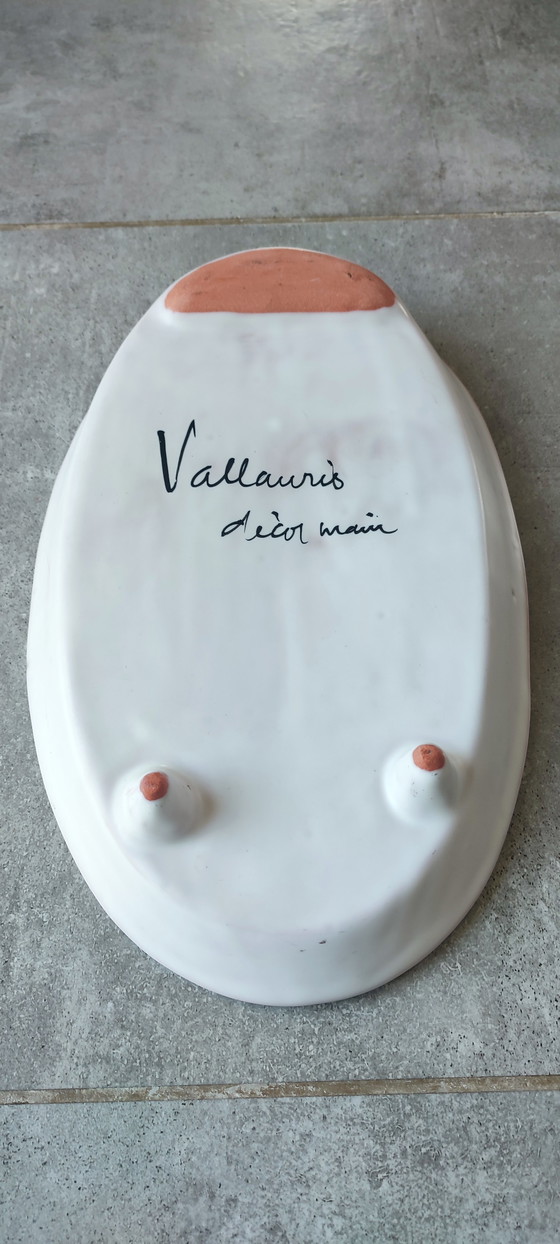 Image 1 of Vallauris ceramic asparagus dish