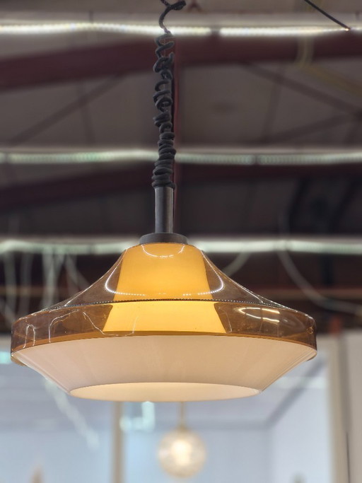 Vintage space age pendant lamp from the 1970s