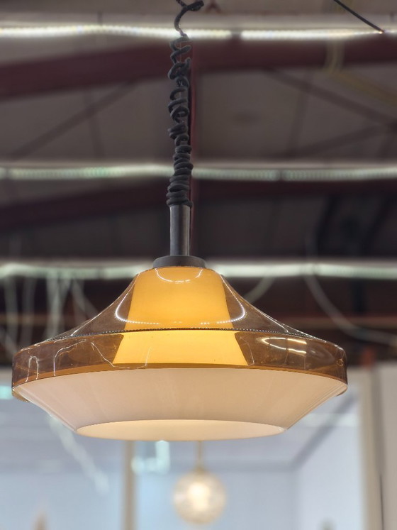 Image 1 of Vintage space age pendant lamp from the 1970s