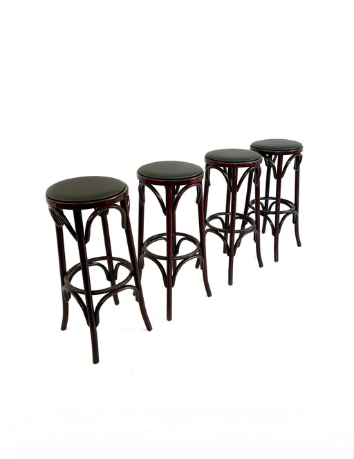 4x vintage bentwood barkruk ‘90