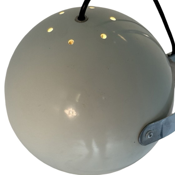 Image 1 of Gepo - Space Age Design / MCM Floor lamp with two shades - White - Fully original