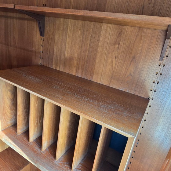 Poul Cadovius Cado Wall System, Teak Veneer, Vintage Danish Design, Wall cabinet, Wood, Brown (photo 29 of 33)