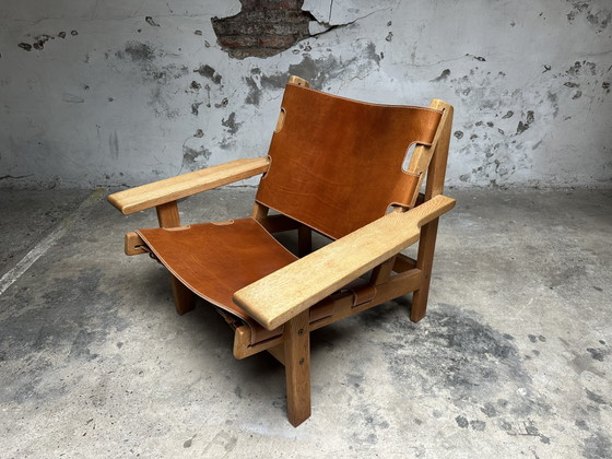 Image 1 of Kurt Østervig Hunting chair Deens design fauteuil eik leder