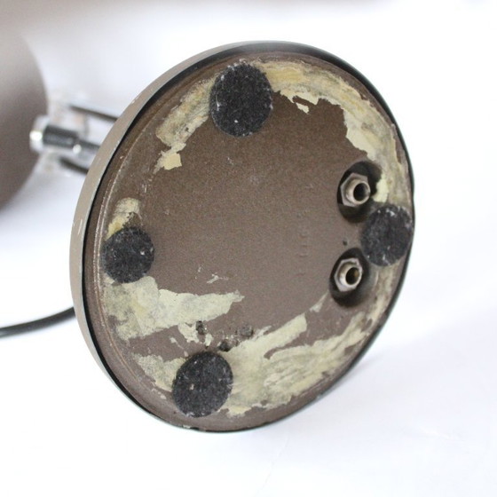 Image 1 of Vintage Mid-Century Eyeball Table Lamp with Chrome accents