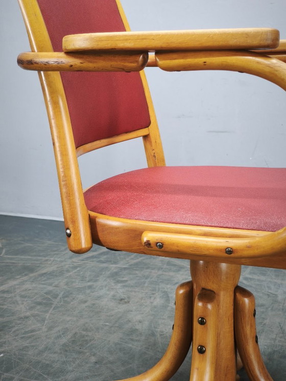 Image 1 of Ligna Adjustable Swivel Office Chair, Czechoslovakia, 1950s