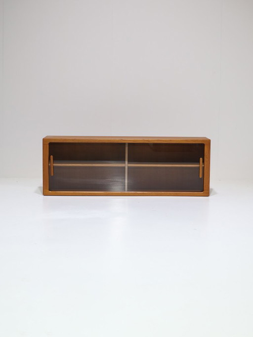 Silkeborg wall display cabinet sideboard vintage Danish teak