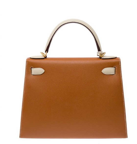 Image 1 of Sac Hermes Kelly 28 en Cuir Doré - 103452
