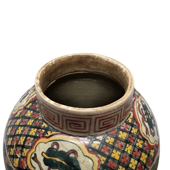 Image 1 of Große chinesische Deckelvase Chenghua, um 1900