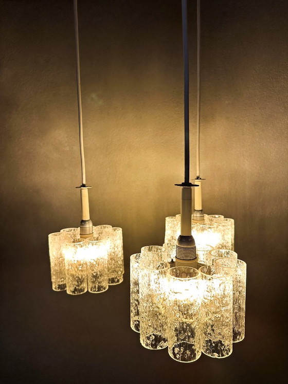 Vintage Doria Cascade Lamp – Hanglampen, Glass, Metal (photo 7 of 12)