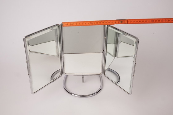 Image 1 of Espejo tríptico de oftalmólogo raro de la década de 1930