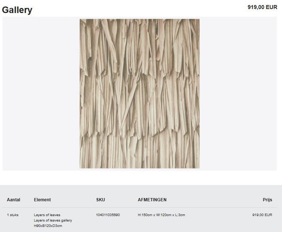 Image 1 of Boconcept - Layers of Leaves Kunstgalerie