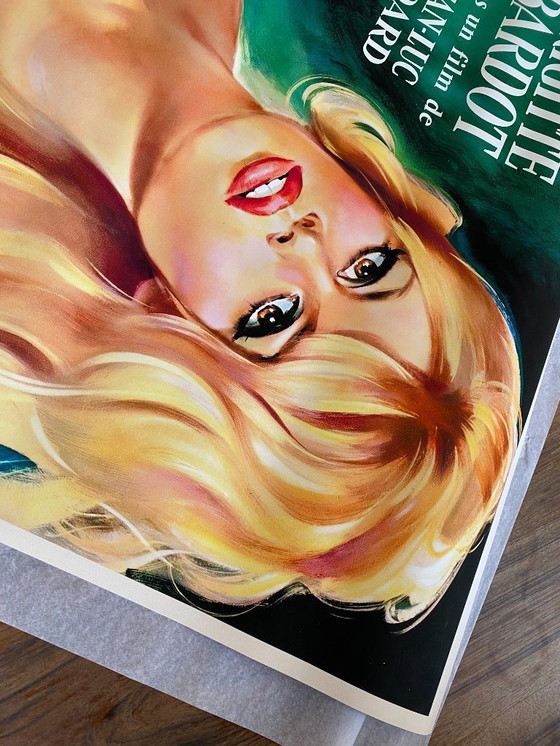 Image 1 of Le Mépris - Piccoli and B. Bardot Film by Godard 1963 - Poster 70 x 100 cm