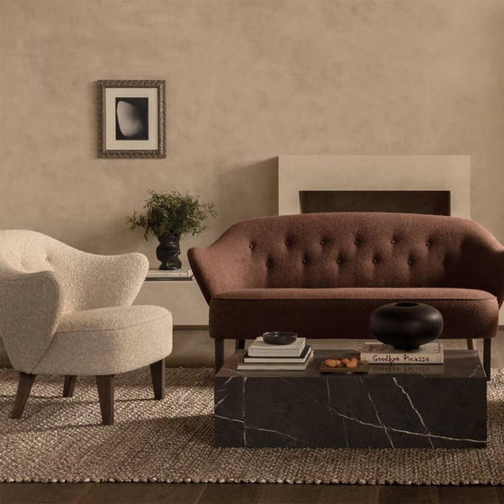 Image 1 of Set of 2 x Audo Copenhagen Plinth Low coffee table marble