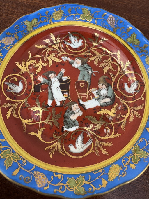 Antique Meissen porcelain Christmas plates