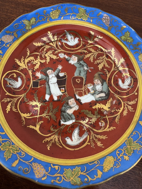 Image 1 of Assiettes de Noël porcelaine Meissen anciennes 