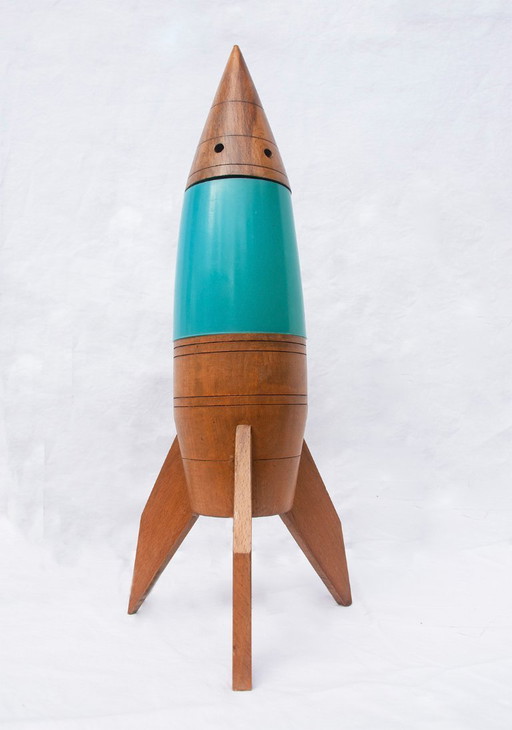 Lampada a razzo vintage unica, anni '60-'70