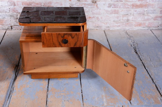 Restored Art Deco Dressing Mirror, by J. Halabala for UP Zavody, Czech, 1940s, Dressing tables, Glass, Wood (photo 15 of 18)