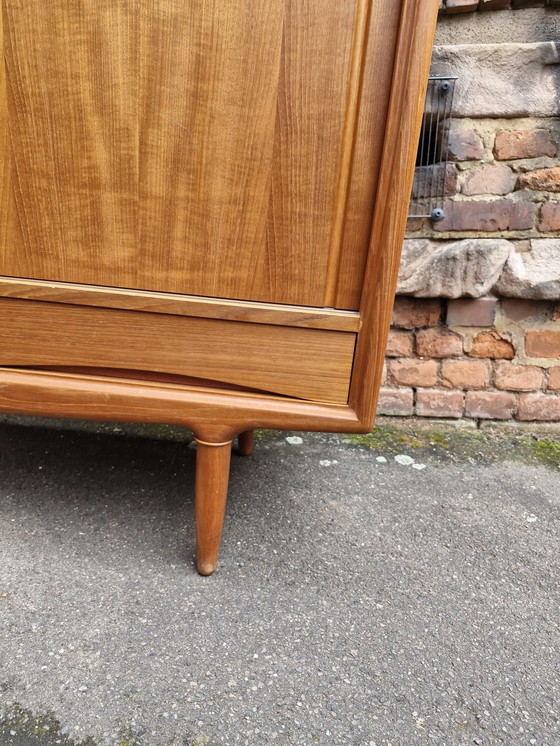 Image 1 of Axel Christensen Teak Highboard Aco Møbler Danish Mid Century Design Sideboard Kommode Schrank Credenza 60Er Vintage Retro