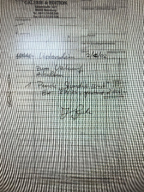 Image 1 of Originele grafiek/zeefdruk A.R.Penck gesigneerd met lijst