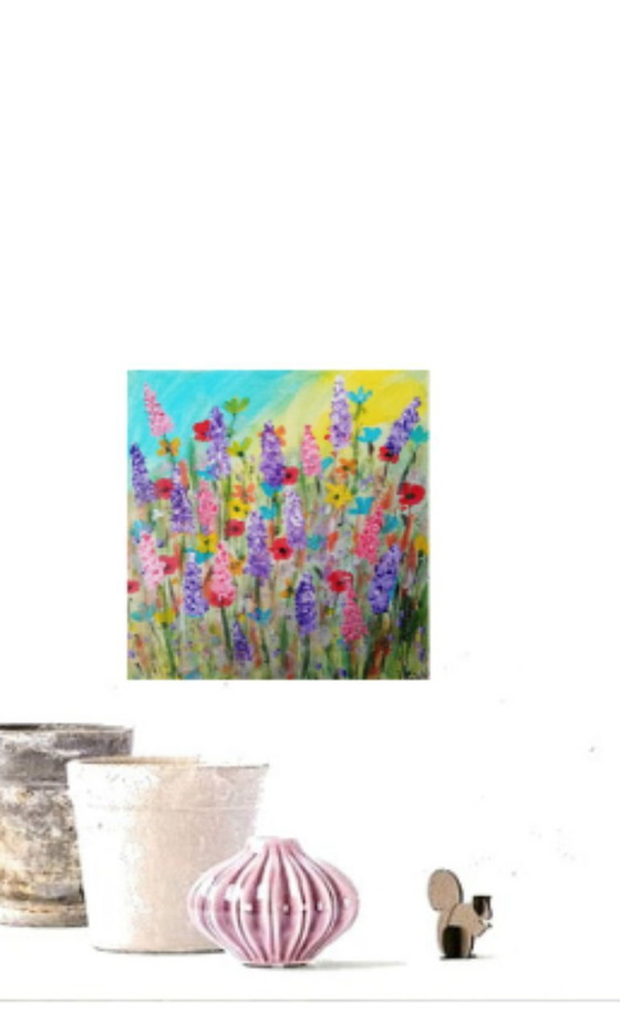 Image 1 of Petit tableau de fleurs sauvages