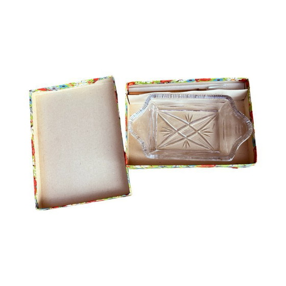 Image 1 of Ensaladera de cristal para aperitivos Bohemia, Checoslovaquia Años 70