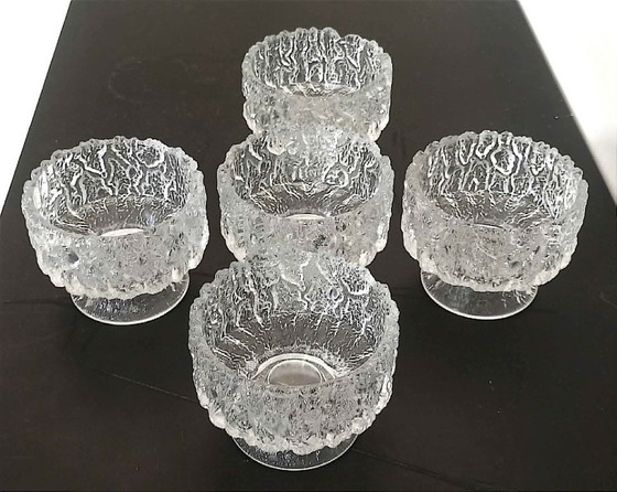 Image 1 of Juego de 5 cuencos de postre Ittalia de la década de 1970.
