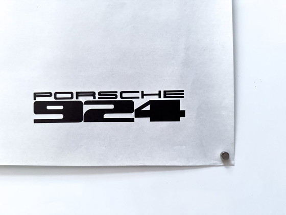 Image 1 of 🚗 Original Vintage Porsche 924 Cutaway – Late 1970s Poster / Plakat - XL 76 × 102 cm