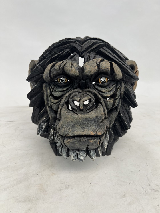 Edge Sculpture Chimpanzee - Matt Buckley – Beeldhouwkunst, Wood, Other (photo 3 of 5)