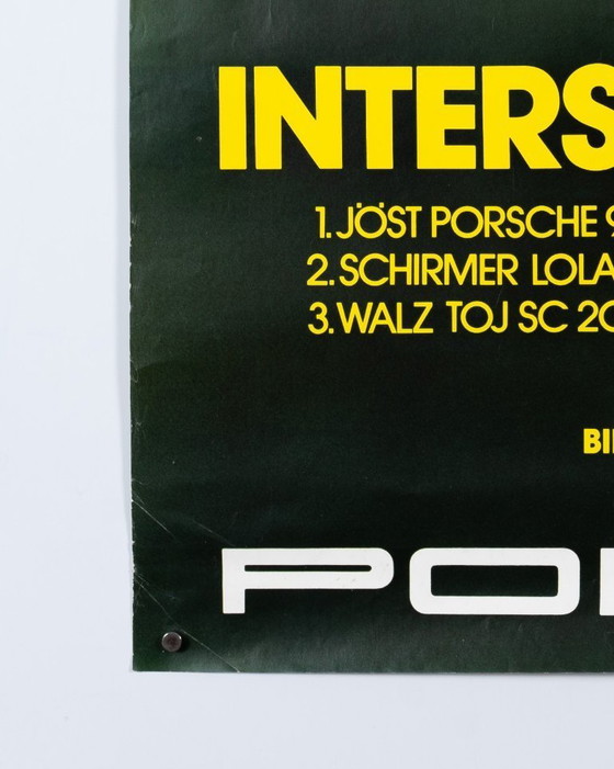 Image 1 of Porsche Interserie Sieger – 1978 – Original Vintage Porsche Poster by Werbeagentur Strenger – Vintage Motorsport – 102x76 cm